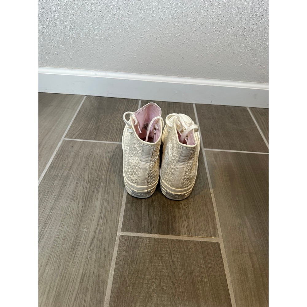 Converse Chuck 70 Hi Woven Textile Cream Sneakers‎ A07534C Womens 7.5 - Picture 3 of 5